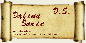 Dafina Sarić vizit kartica